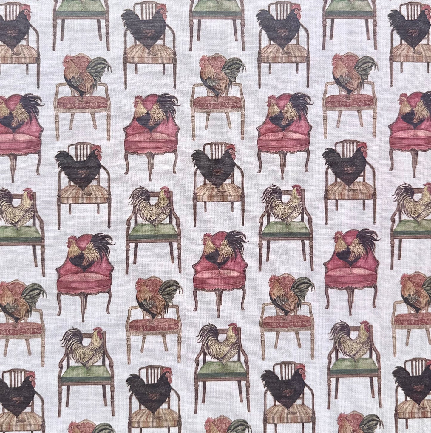 Vintage Market - 12x12 Single Sided Paper - Chairs & Chickens