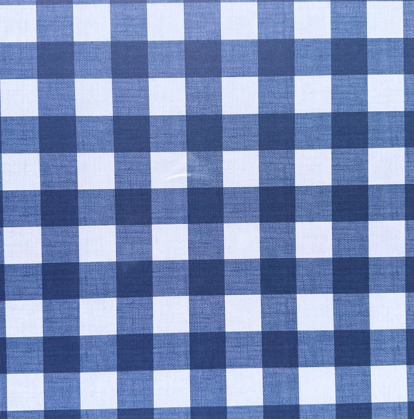 Vintage Market - 12x12 single Sided Paper - Blue & White Gingham