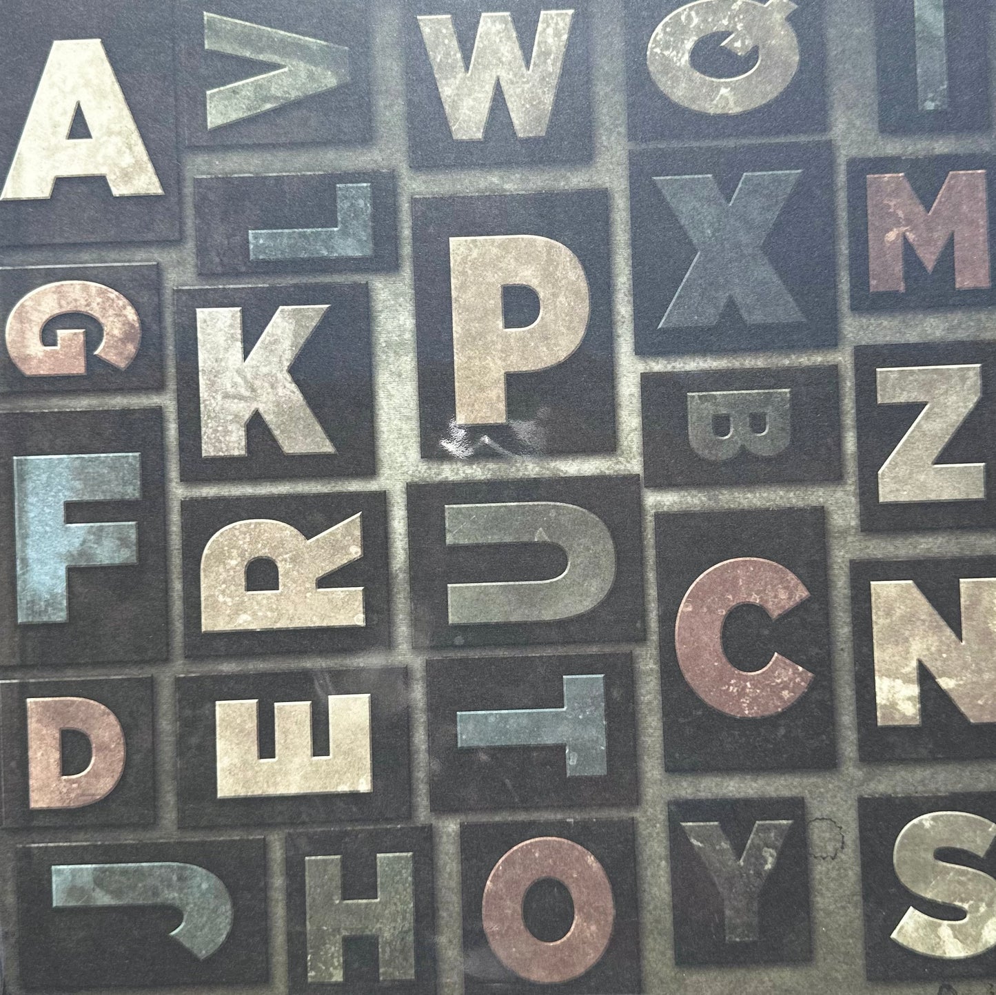 Vintage Market - 12x12 Single Sided Paper - Vintage Letters