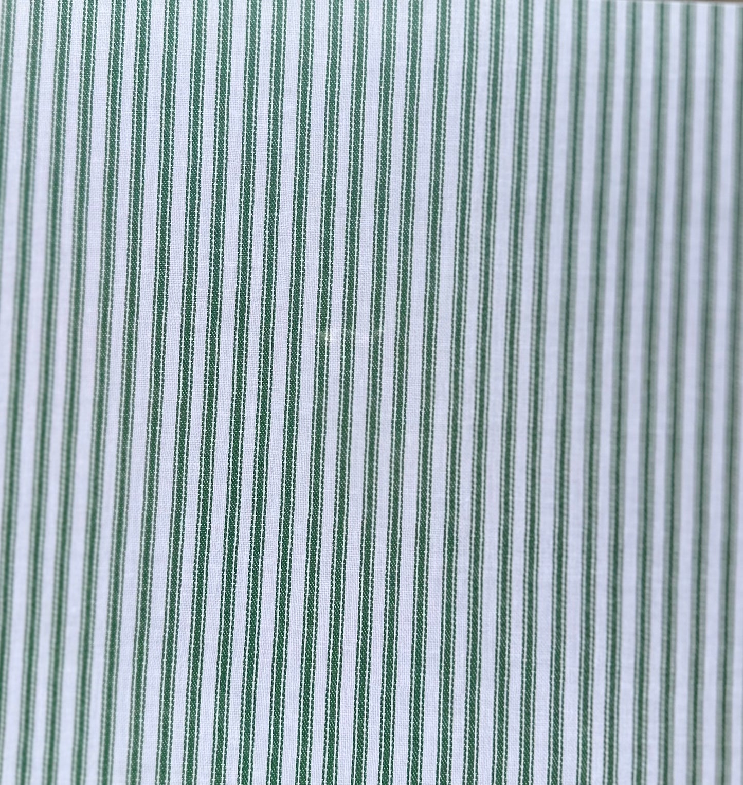 Vintage Market - 12x12 single Side Paper - Fabric Texture with Green Stripes