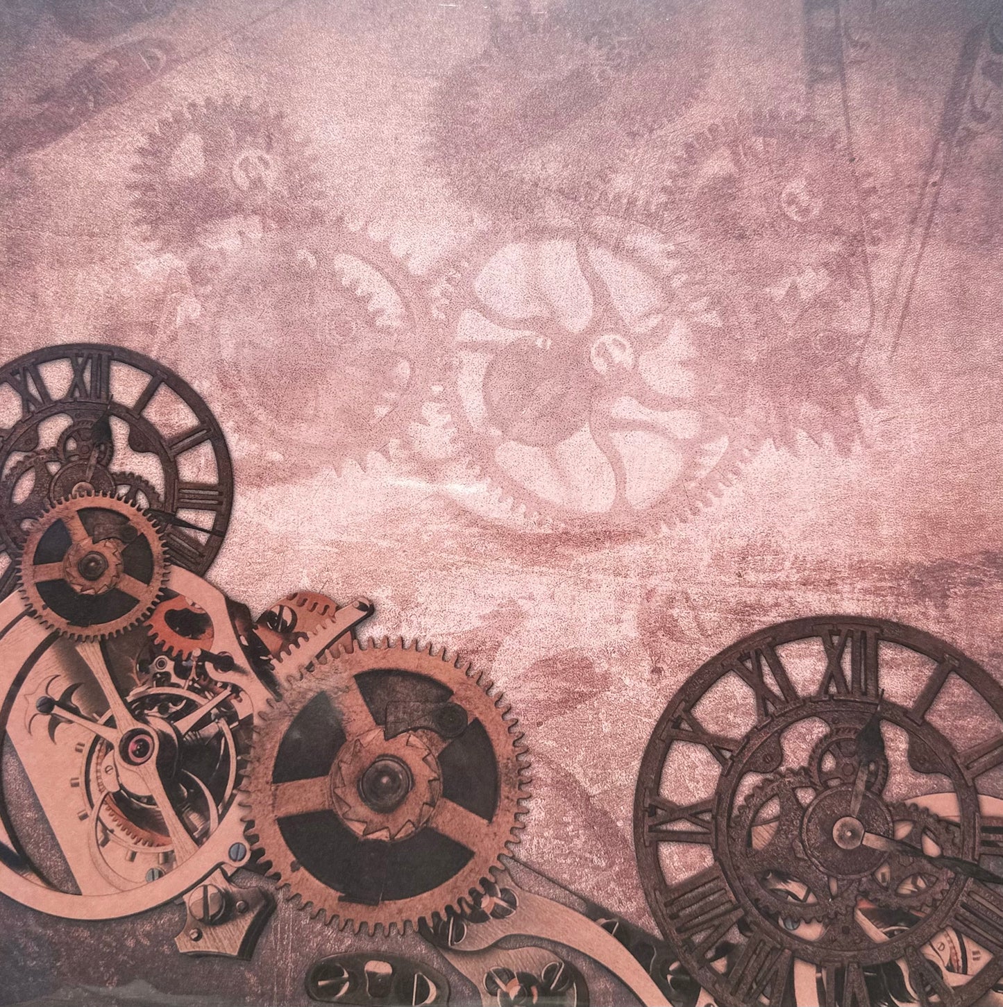Vintage Market - 12x12 Single Sided Paper - Glossy - Vintage Gears