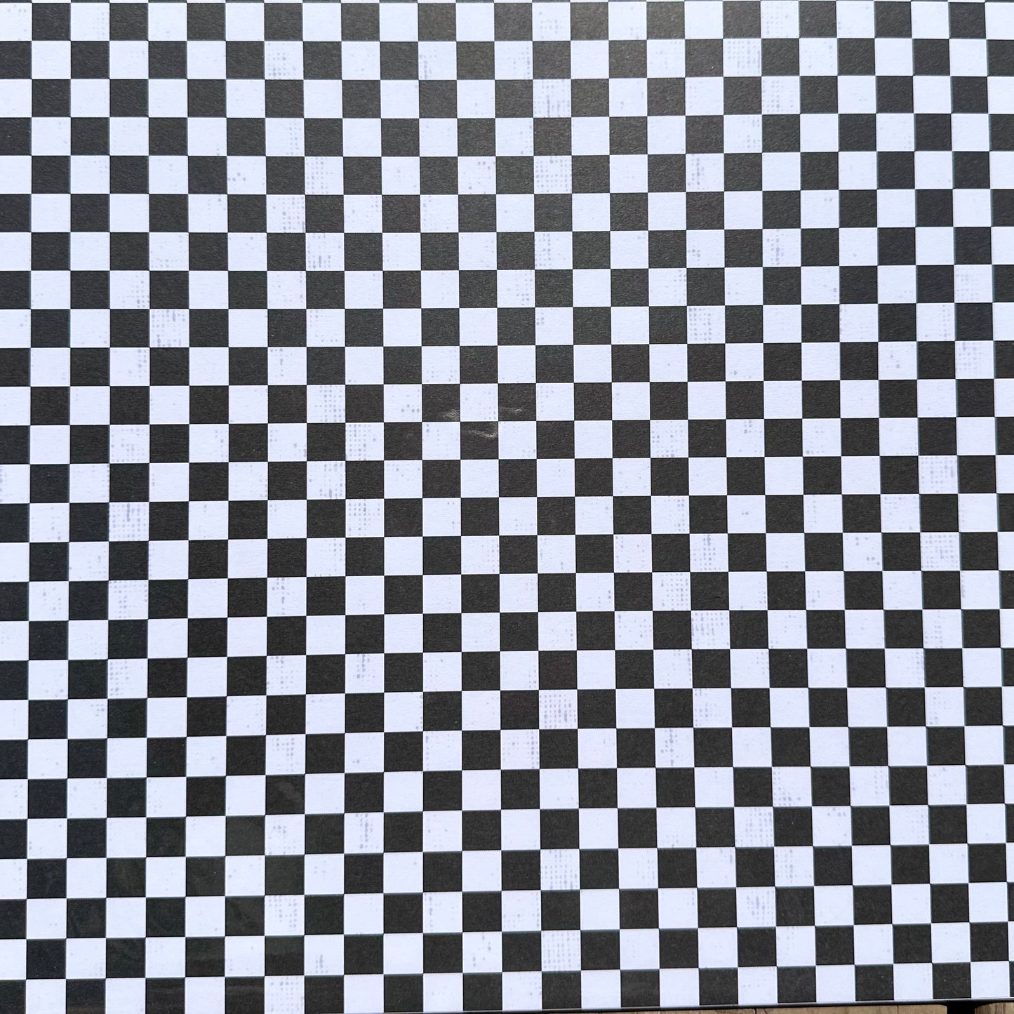 Vintage Market - 12x12 Single Sided Paper - Checkered Flag
