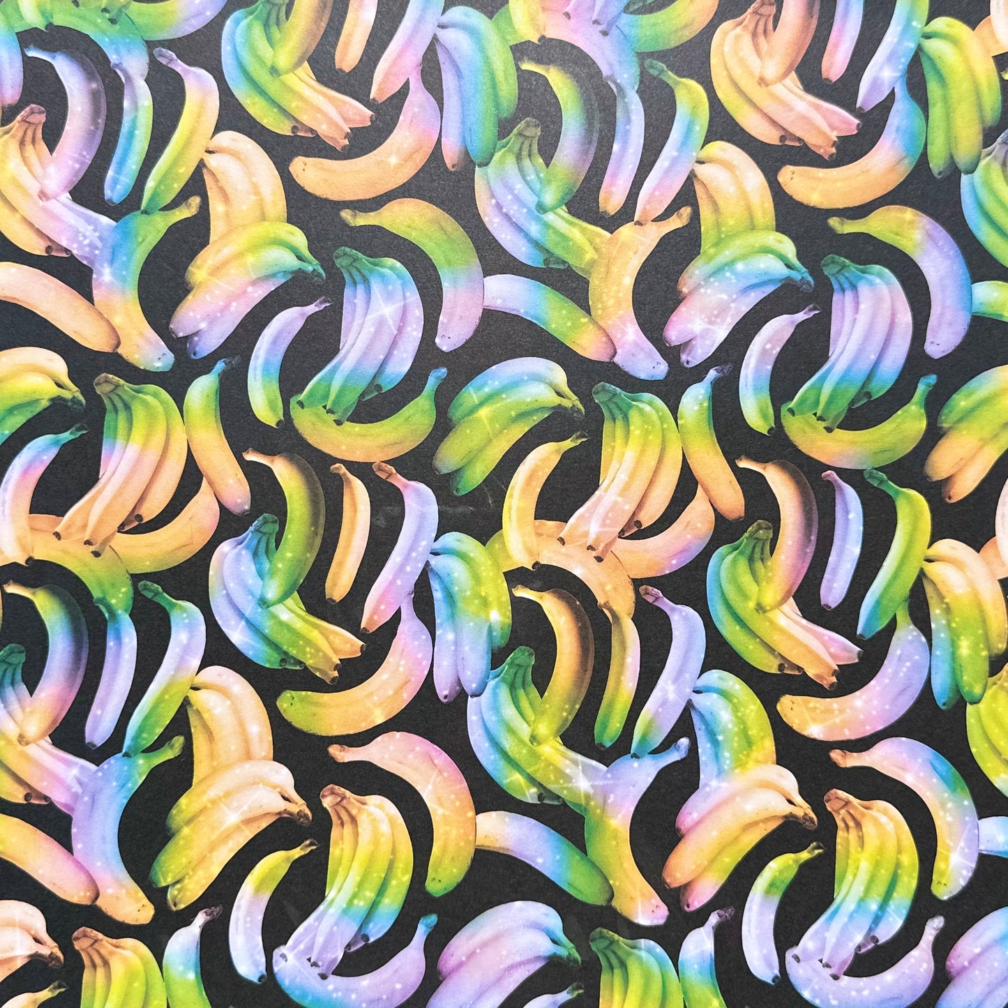 Vintage Markey - 12x12 single Sided Paper - Rainbow Bananas