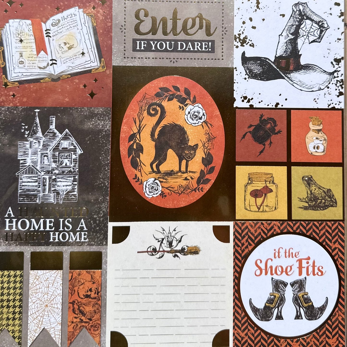 Vintage Market - 12x12 Single Sided Paper - If The Shoe Fits Cut Apart