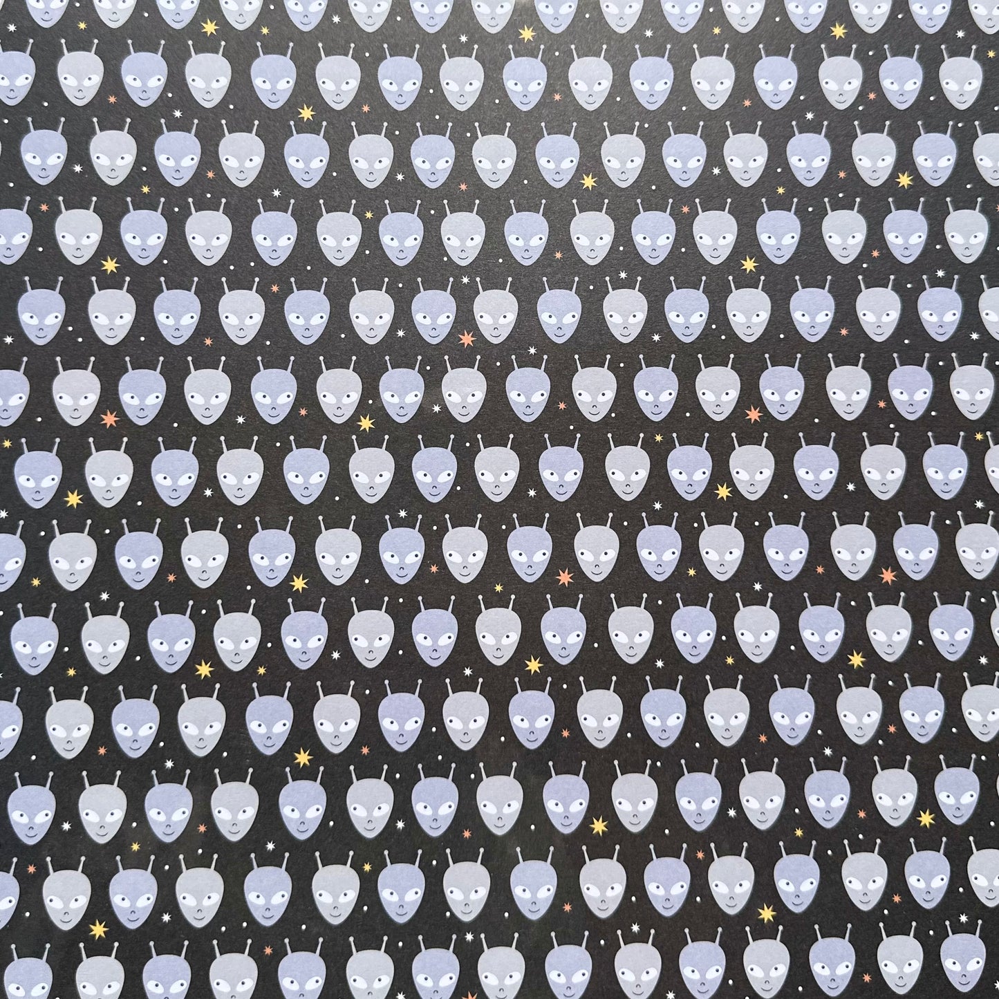 Vintage Market - 12x12 Single Sided Paper - Aliens
