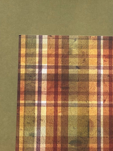 Vintage Market - Daisy D's - Fall Plaid Cardstock - 12x12
