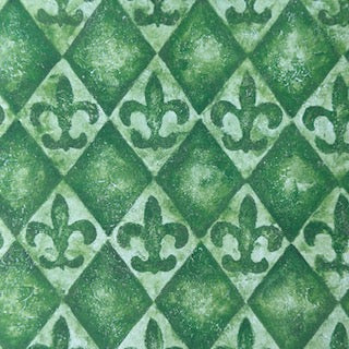 Vintage Market - Scrap-Ease - Fleur De Lis - Jade - 12x12
