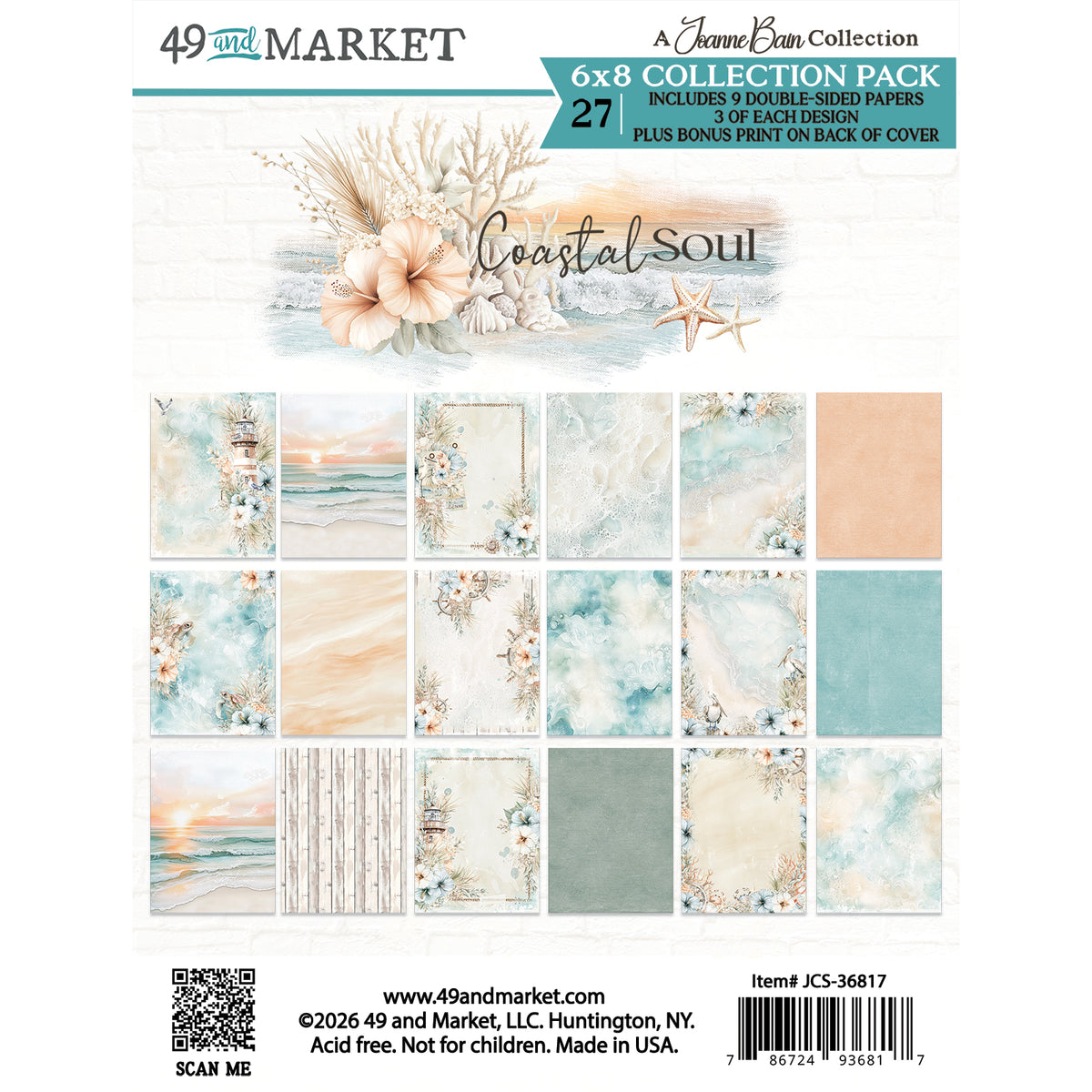 49 & Market - Costal Soul 6x8 Collection Pack
