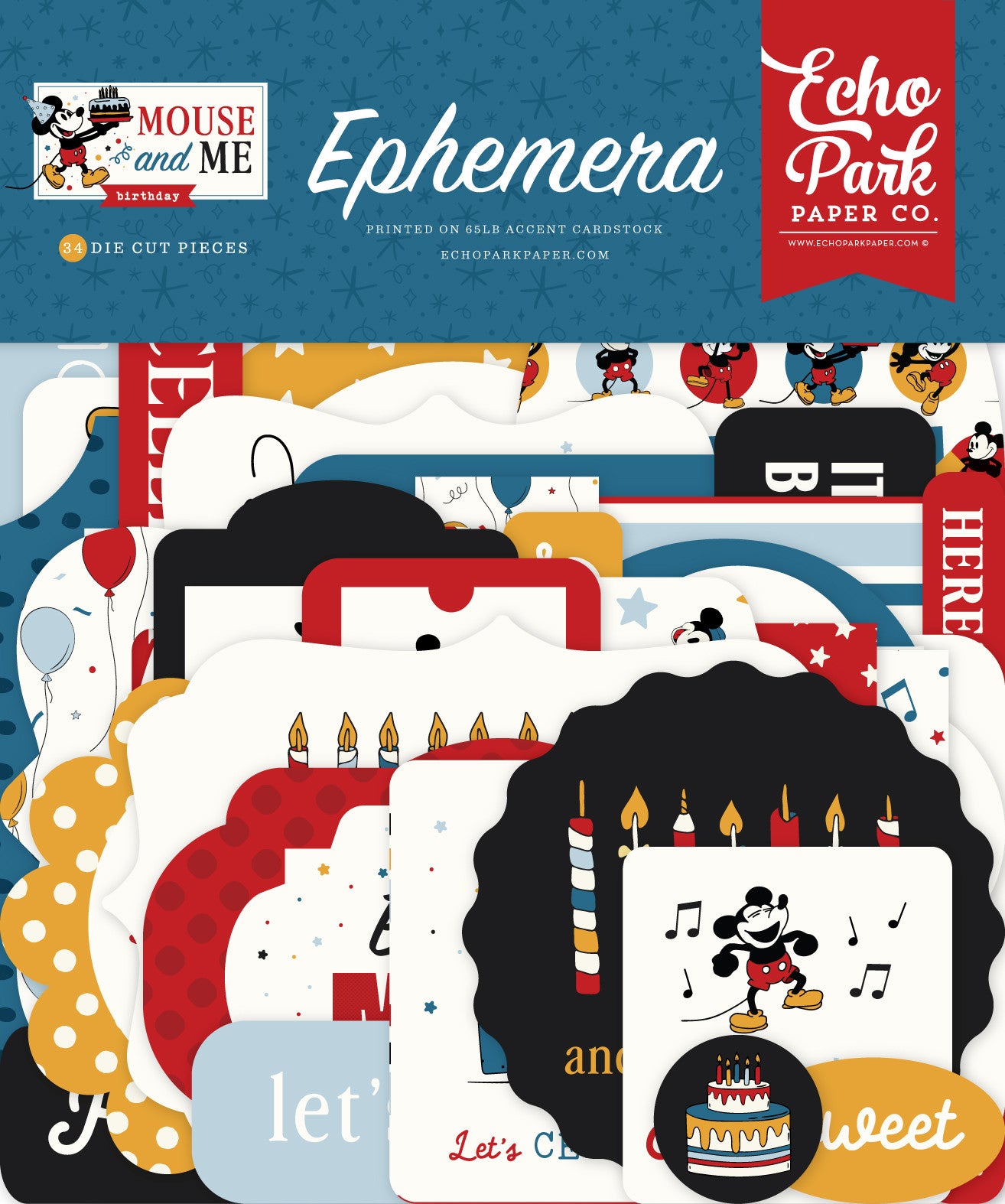 Echo Park - Mouse & Me Birthday Ephemera