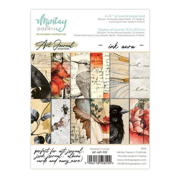 Mintay Papers - Art Essentials - Ink Aura 6x8 Journal Paper Pad