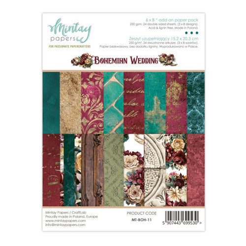 Mintay Papers - Bohemian Wedding 6x8 Add-On Paper Pad