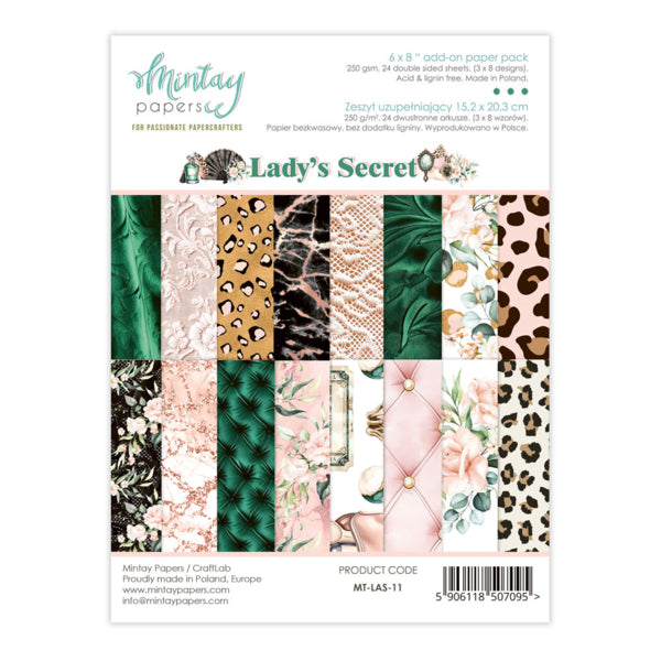 Mintay Papers - Lady's Secrets 6x8 Add-On Paper Pad