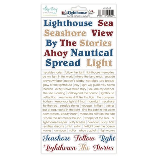 Mintay Papers - Lighthouse 6x12 Word Stickers