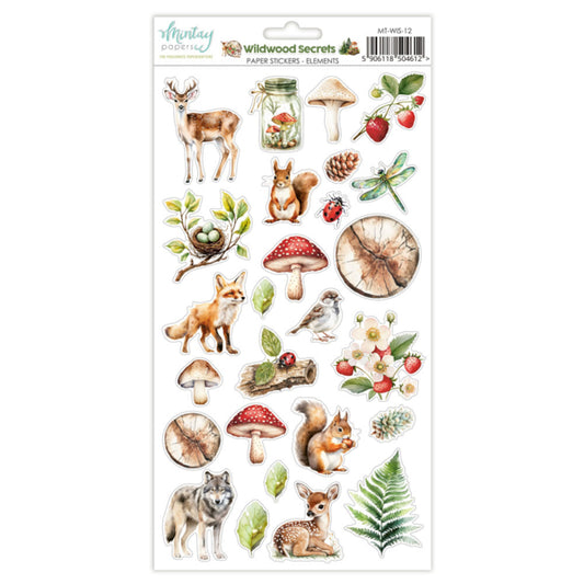 Mintay Papers - Wildwood Secrets - 6x12 Element Sticker Sheet