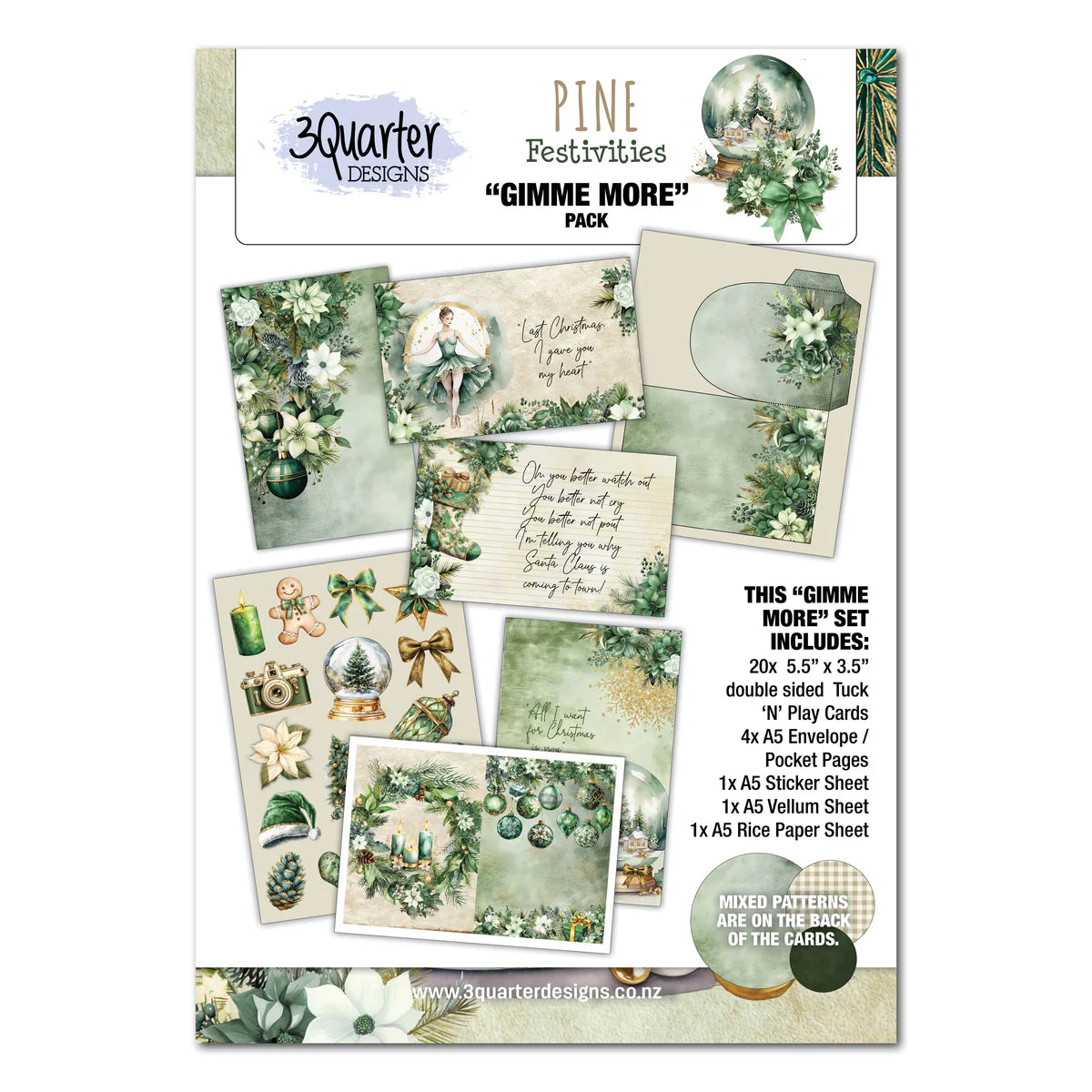 3 Quarter Designs - Pine Festivities Gimme More Pack