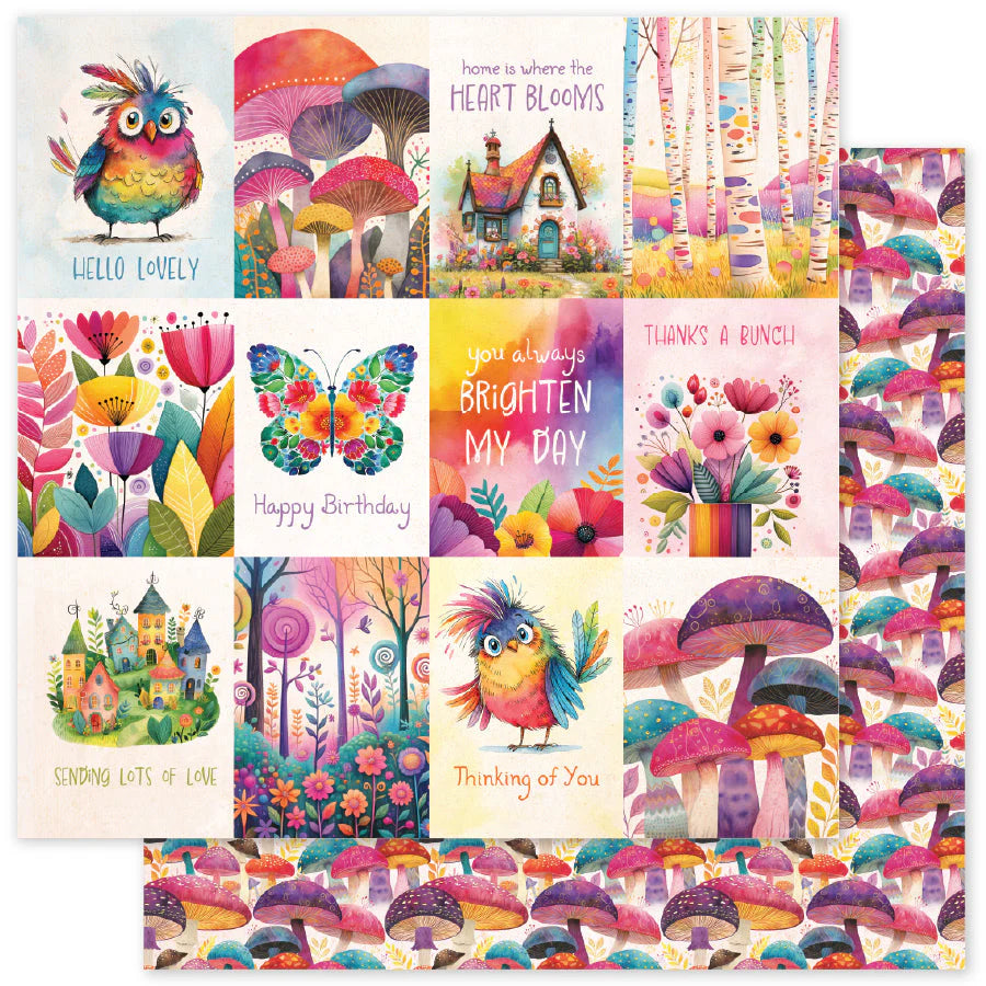 Paper Rose Studio - Rainbow Village Paper D