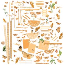 49 & Market- Color Swatch Collection-Peach Laser Cut Elements