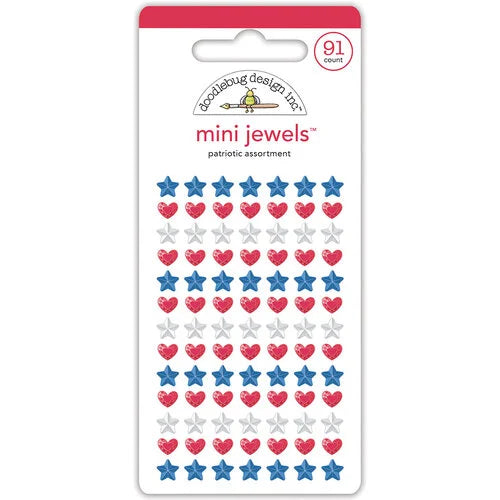 Doodlebug Design- Patriotic Assortment Mini Jewels