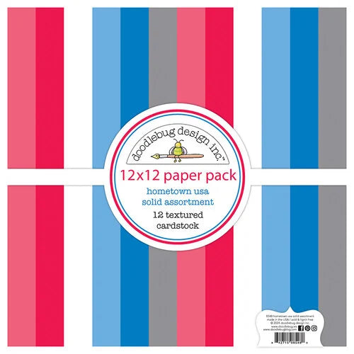 Doodlebug Design - Hometown USA Solid Assortment