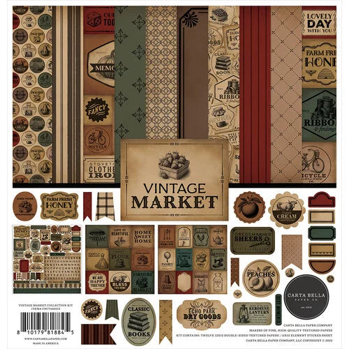 Carta Bella - Vintage Market Collection Kit