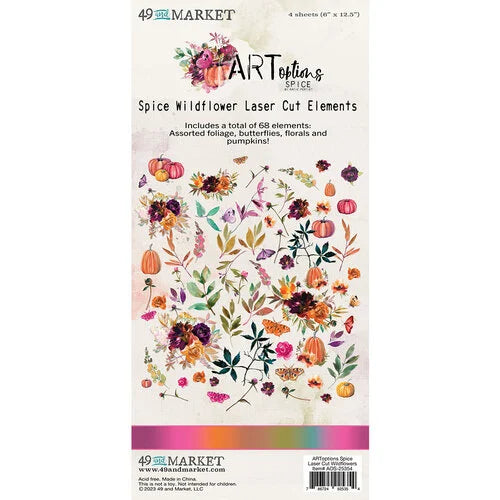 49 & Market-ARToptions Spice Collection-Spice Wildflower Laser Cut Elements