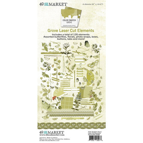 49 & Market -Color Swatch Collection -Grove Laser Cut Elements