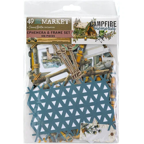 49 & Market - Campfire Memories Ephemera & Frame Set