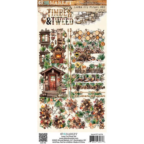49 & Market - Timber & Tweed - Laser Cut Floral