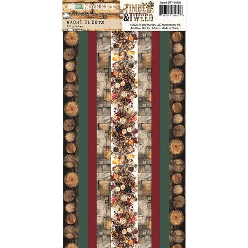49 & Market - Timber & Tweed - Washi Tape Sheets