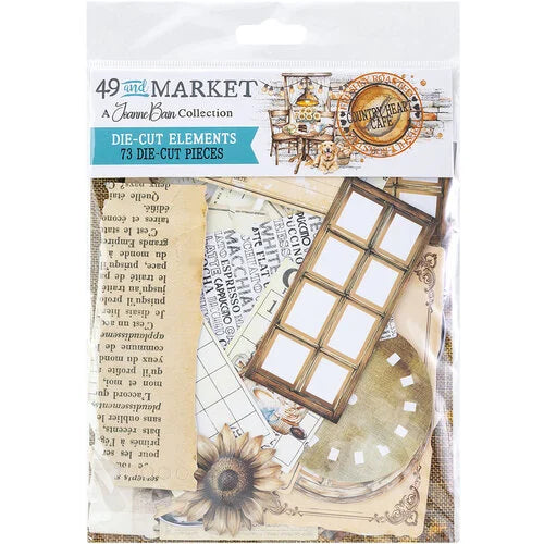 49 & Market - Country Heart Cafe Die-Cut Elements