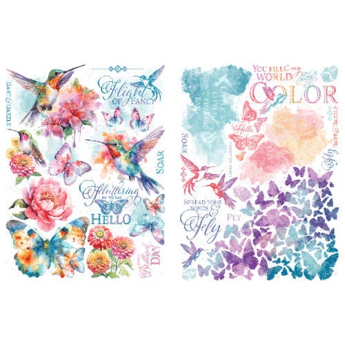 Graphic 45- Flight of the Fancy-Rub-on Transfer Set