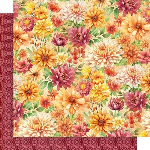 Graphic 45 - Season To Celebrate - Autumn Floral 12x12 Paper
