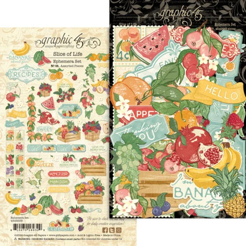 Graphic 45 - Slice of Life Ephemera Pack