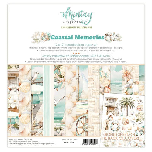 Mintay Papers - Coastal Memories 12x12 Scrapbooking Paper