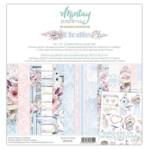 Mintay Papers - Elodie 12x12 Scrapbooking Paper