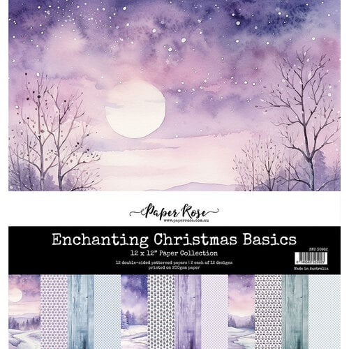 Paper Rose Studio - Enchanted Christmas Basics 12x12 Paper Collection