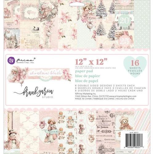 Prima Marketing - Christmas Blush Collection 12x12 Paper Pad