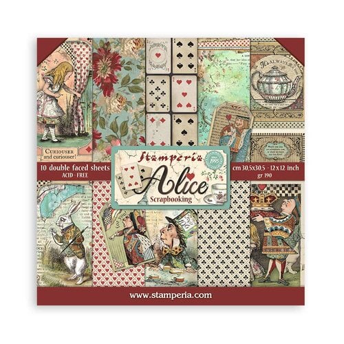 Stamperia - Alice in Wonderland Scrapbooking Pad