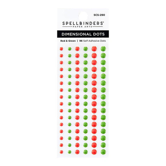 Spellbinders - Dimensional Dots - Red & Green