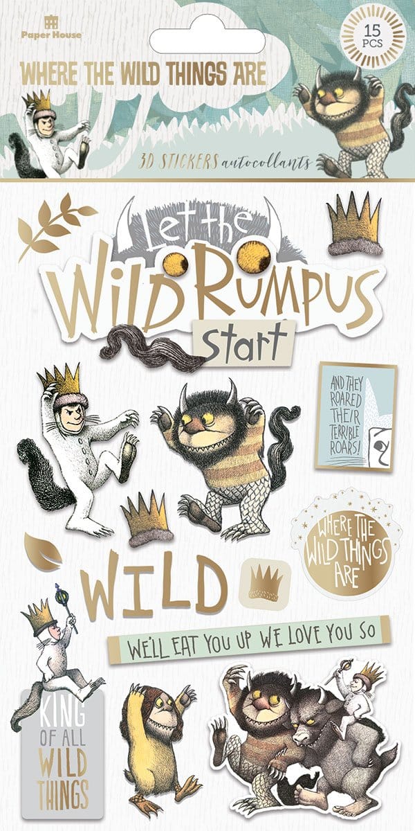 Paper House Productions - Where The Wild Things Are 3D Stickers