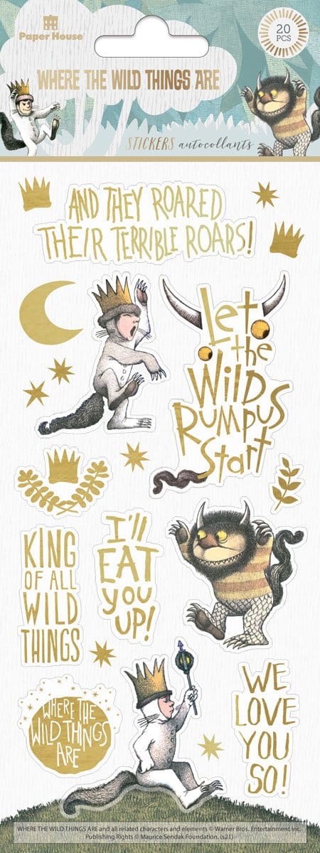 Paper House Productions - Where the Wild Things Are Stickers