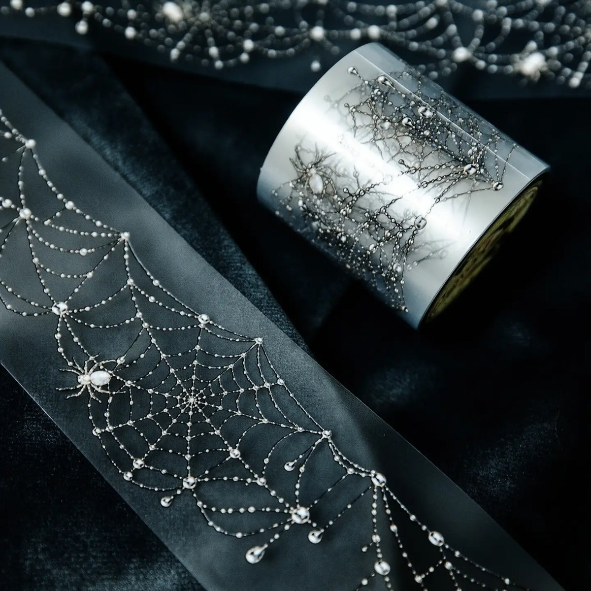 CoraCrea Crafts - Jeweled Spiderweb Transparent Tape