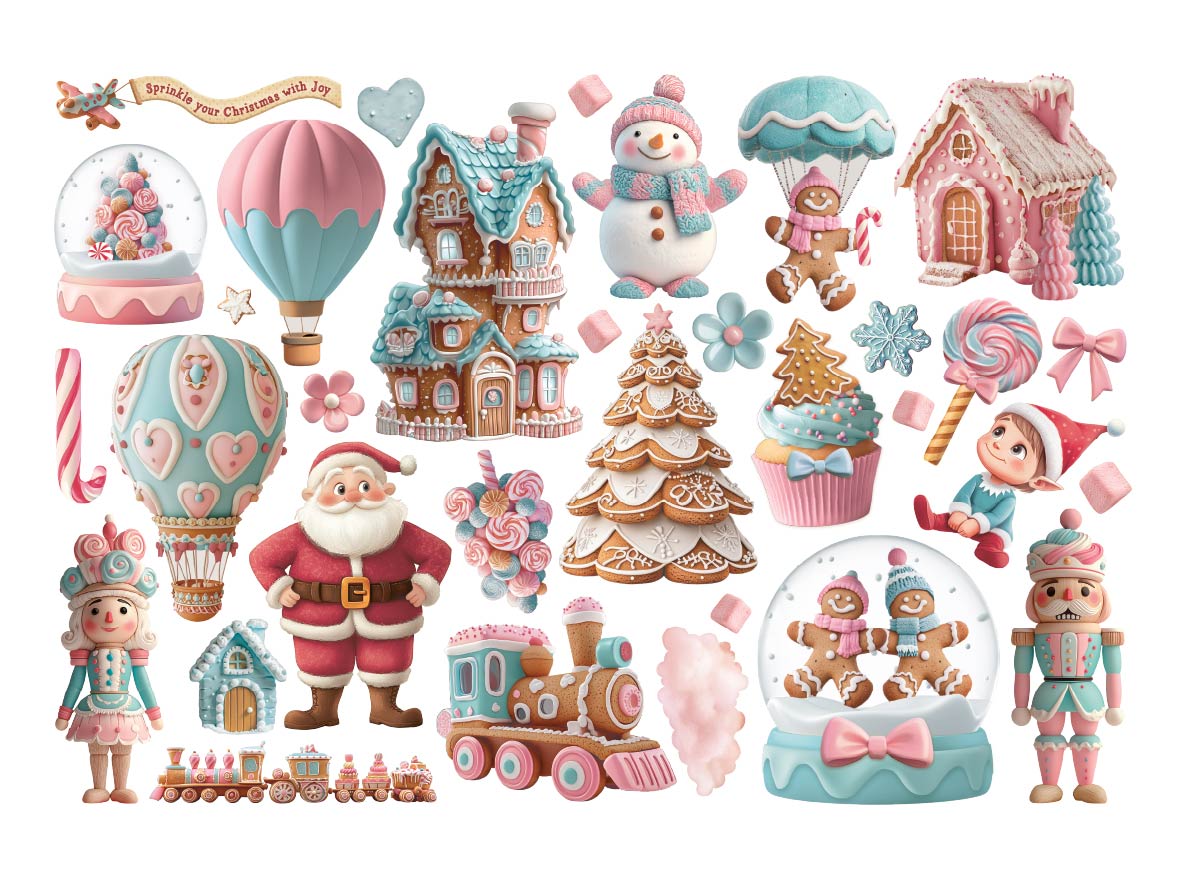 Stamperia - Candy Christmas Ephemera