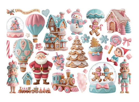 Stamperia - Candy Christmas Ephemera