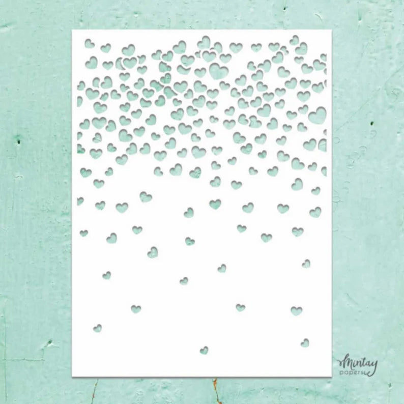 Mintay Papers-Kreativa Stencil- Heart