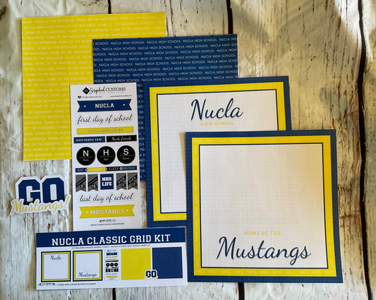 Scrapbook Customs - Nucla High School Classic Grid Kit