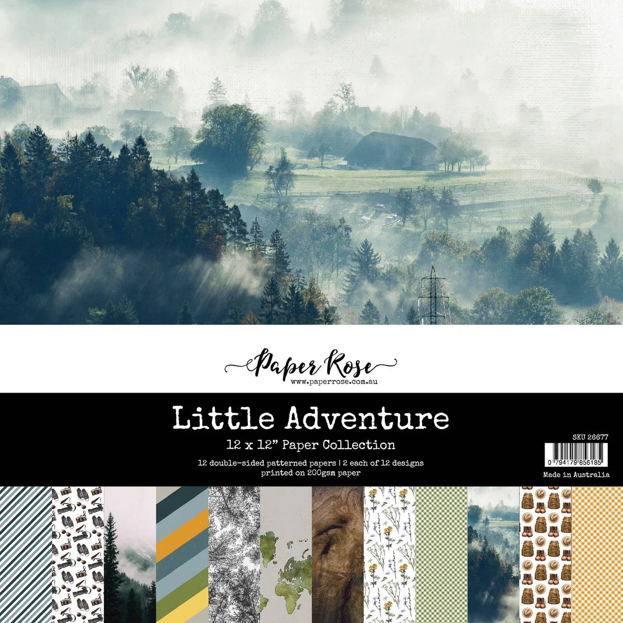 Paper Rose Studio - Little Adventure 12x12 Paper Collection