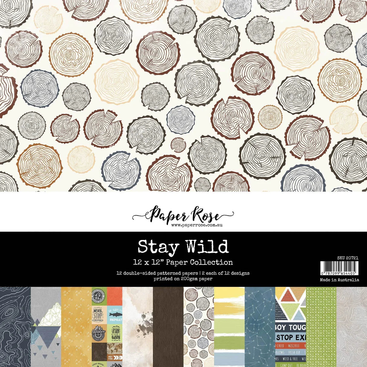Paper Rose Studio - Stay Wild 12x12 Paper Collection
