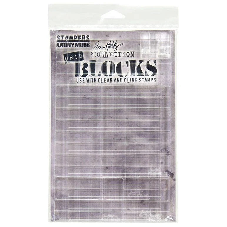 Tim Holtz - Grid Acrylic Block Set of 9