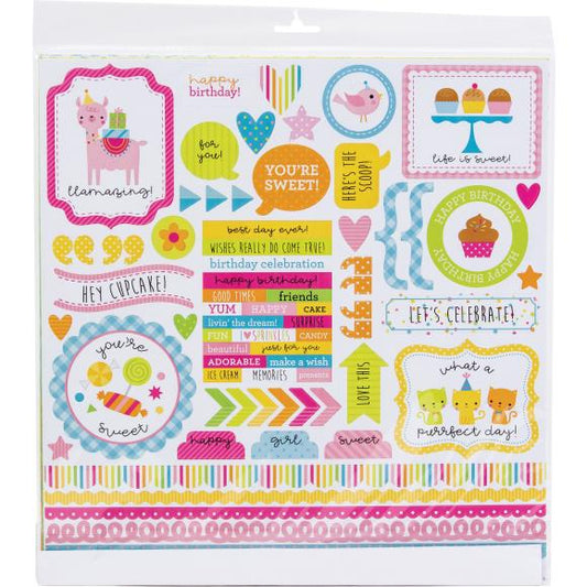 Doodlebug Design- Hey Cupcake Double Sided 12x12 Paper Pack